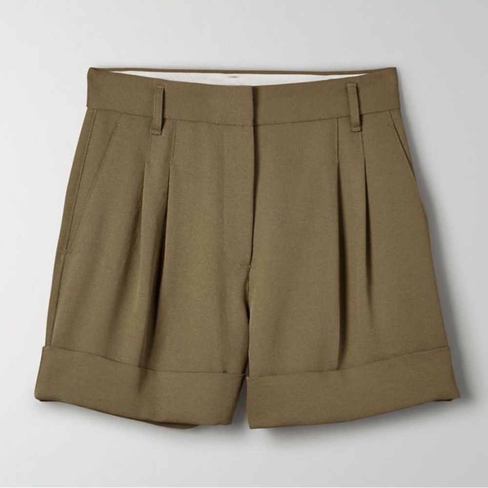 Aritzia Wilfred Labyrinth Short in Shitake New Size 4